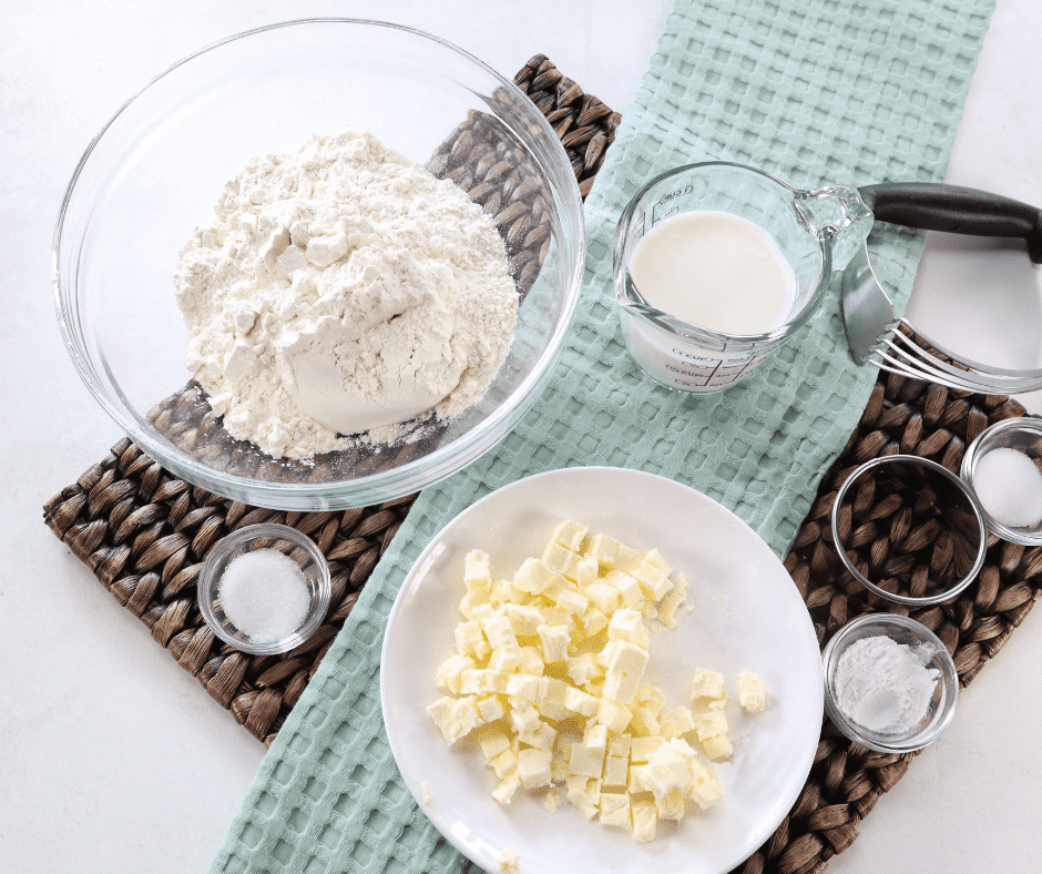 Ingredients Needed For Air Fryer Cracker Barrel’s Buttermilk Biscuits