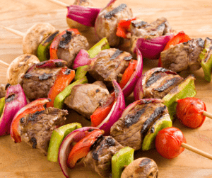 can you put wooden skewers in air fryer