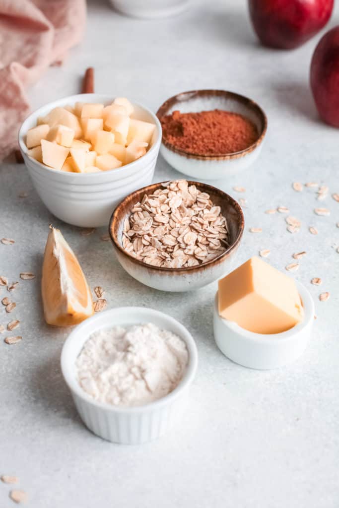 Ingredients Needed For Air Fryer Apple Cranberry Crisp