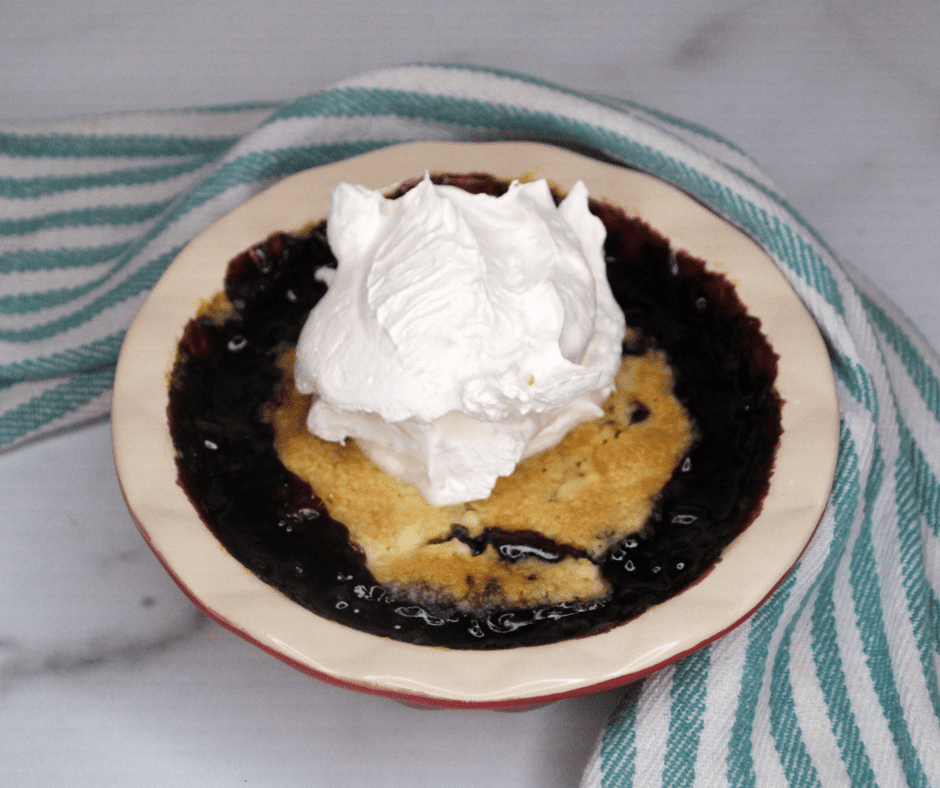 Air Fryer Blueberry Dump Cake