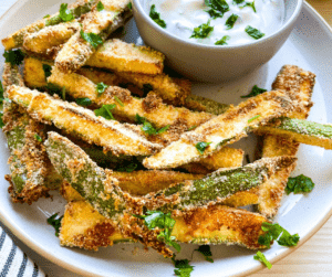 KETO AIR FRYER ZUCCHINI FRIES