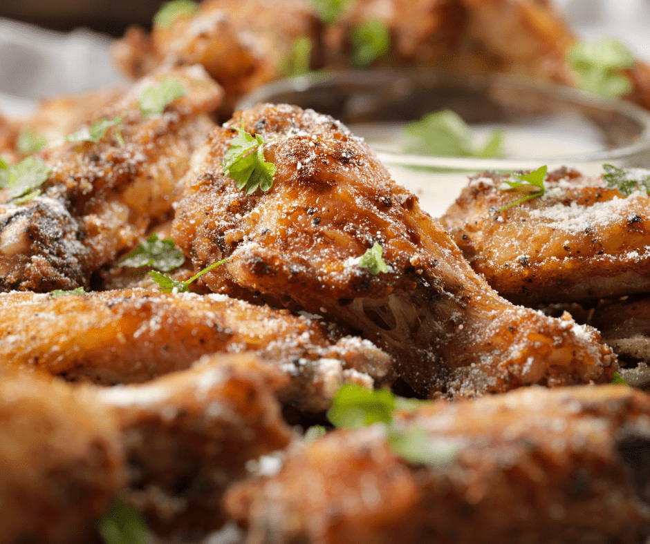 Keto Air Fryer Garlic Parmesan Wings