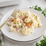Air Fryer Cheesy Cauliflower Bake