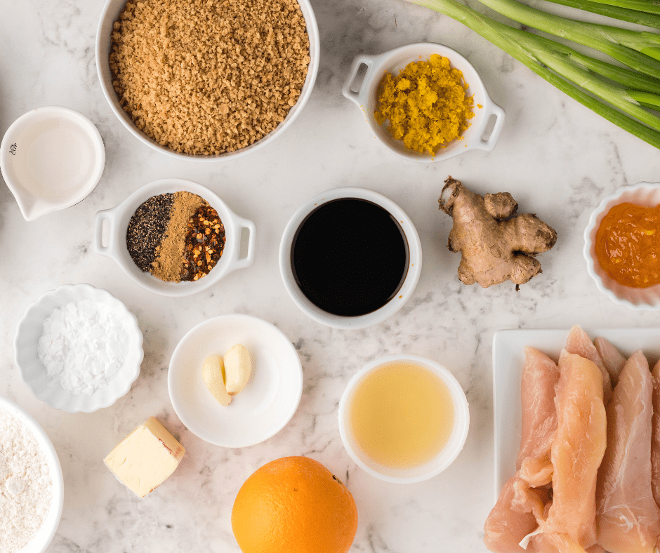 Air Fryer Copycat Panda Express Orange Chicken Ingredients Needed