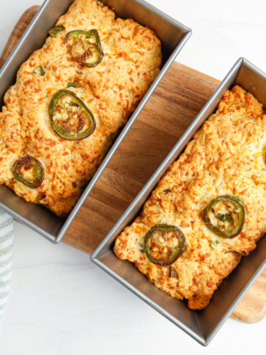 Air Fryer Jalapeno Cheddar Quick Bread
