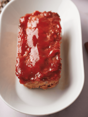 Air Fryer Meatloaf with Bourbon Glaze