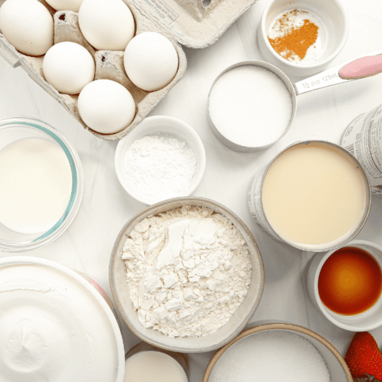 Ingredients Needed For Air Fryer Tres Leches Cupcakes