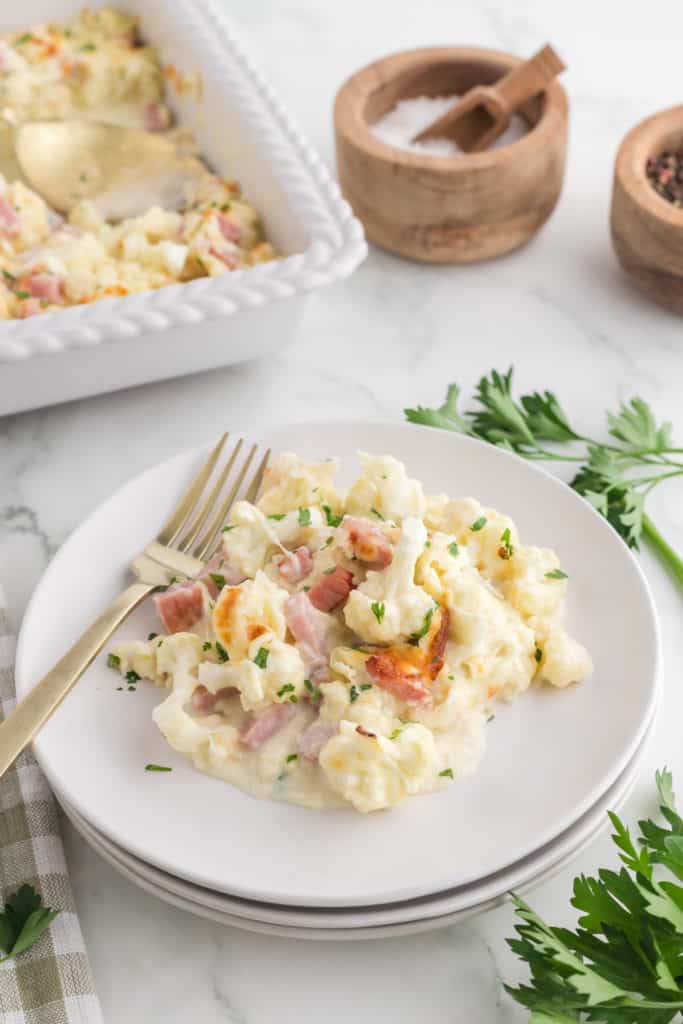 Air Fryer Cheesy Cauliflower Bake