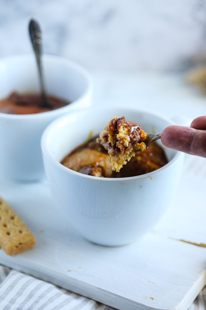 Air Fryer Twix Mug Cake