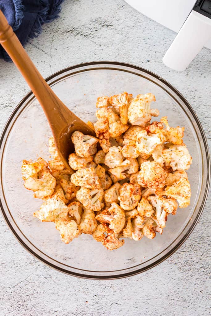Toss well to coat the cauliflower.