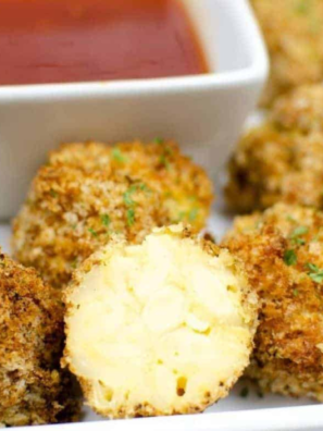 Air Fryer Mac and Cheese Bites