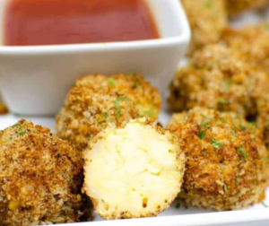 Air Fryer Mac and Cheese Bites