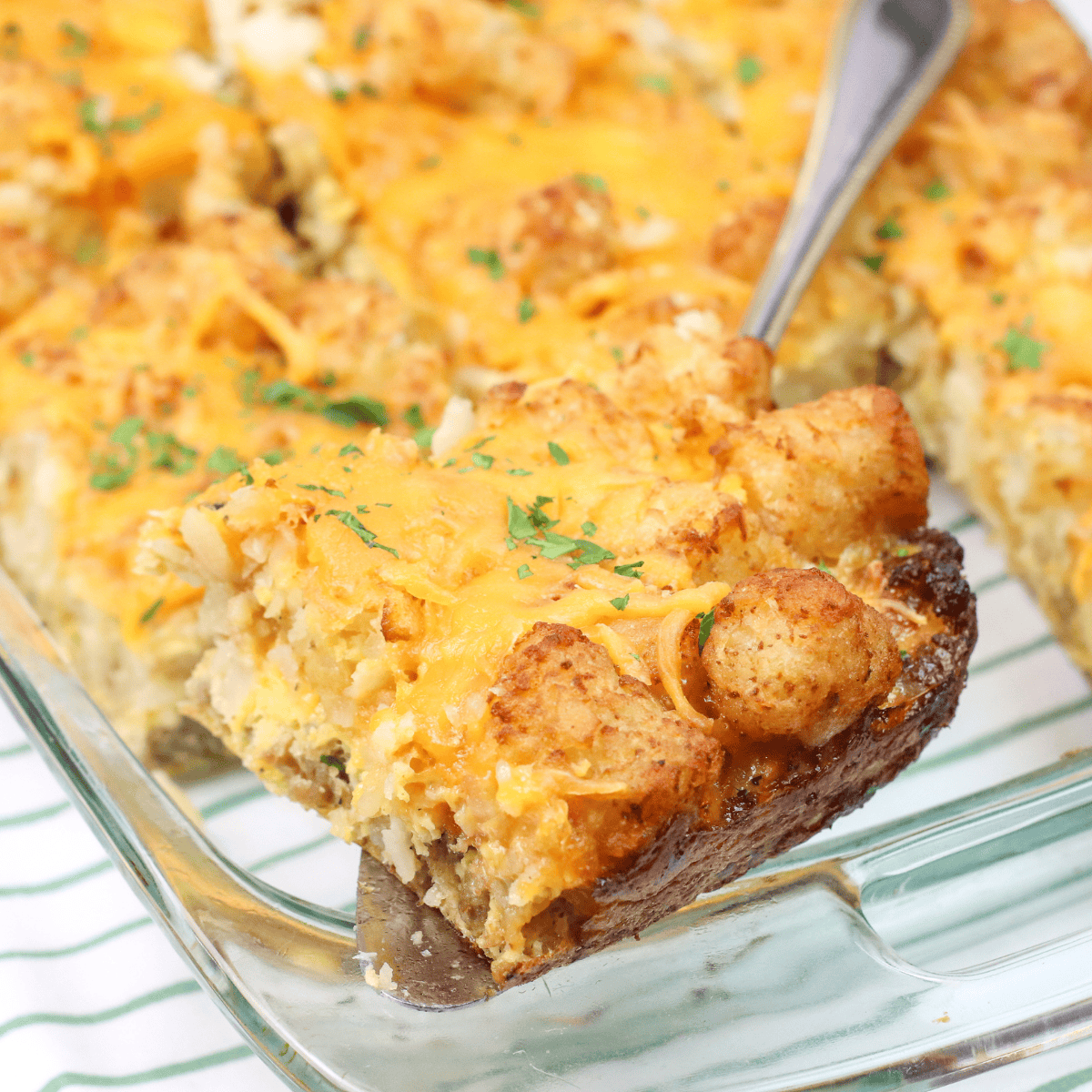 Air Fryer Tater Tot Casserole