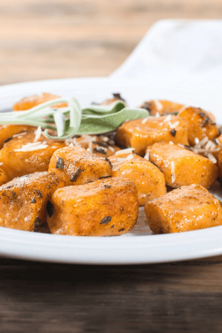 CAVA roasted white sweet potatoes with crispy caramelized edges and tender centers served as a flavorful side dish