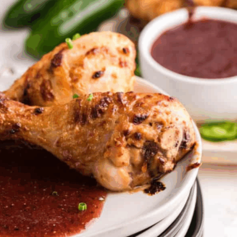 Easy Air Fryer Honey Mustard Chicken Legs are crispy, juicy, and coated in a sweet and tangy glaze. Perfect for quick weeknight dinners or meal prep!