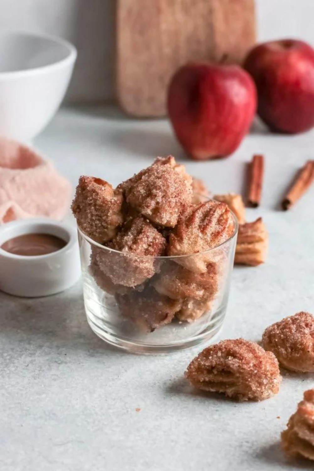 Air Fryer Apple Churro Bites