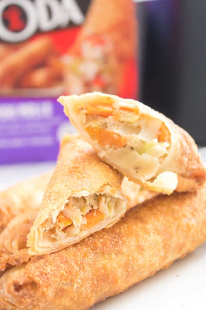 Pork Egg Rolls on Plate