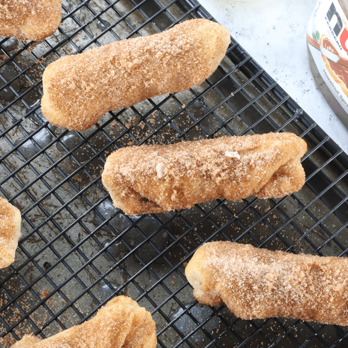 Air Fryer Nutella Stuffed Churros