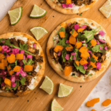 This air fryer salmon flatbread is crispy, creamy, and ready in 25 minutes. An easy weeknight dinner with flaky salmon, herbs, and a bright lemon finish.