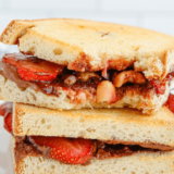 Air Fryer Strawberry Macadamia Panini