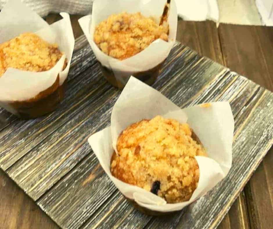 Air Fryer Copycat Panera Blueberry Muffins