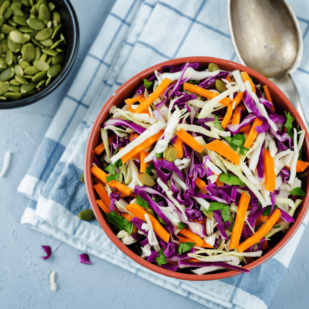 Tony Roma's Coleslaw Ingredients on kitchen table.