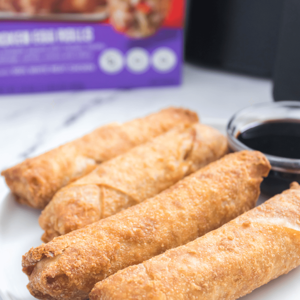 Frozen pork egg rolls in air fryer