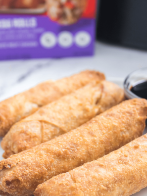 Frozen pork egg rolls in air fryer