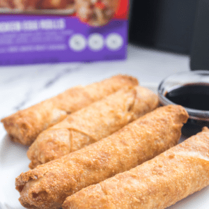 Frozen pork egg rolls in air fryer