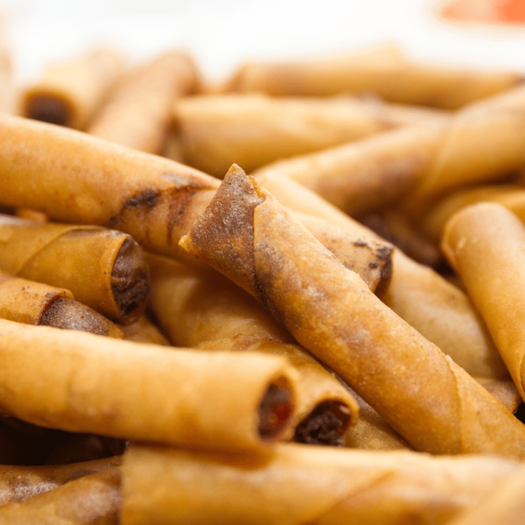Lumpia On Plate