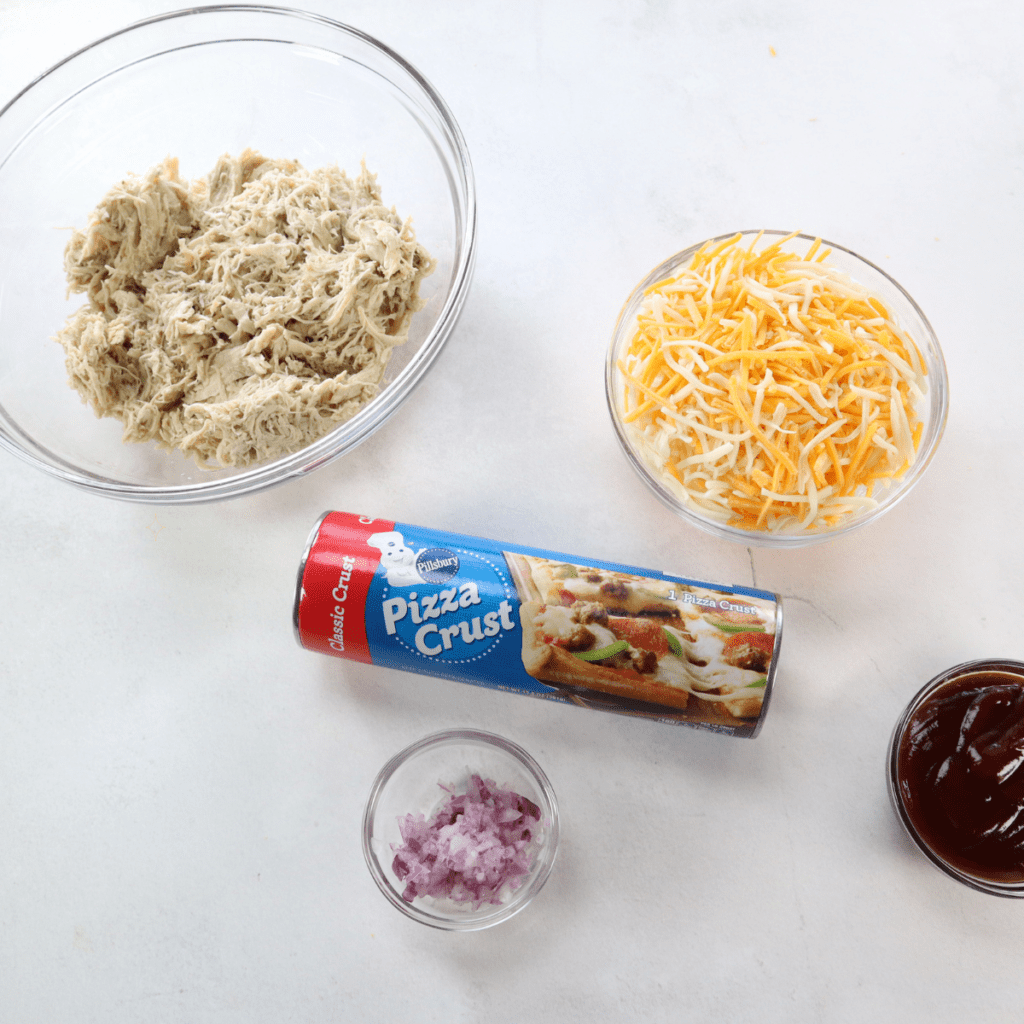 Ingredients Needed For Air Fryer BBQ Chicken Crescent Rolls