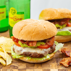 Air Fryer Bison Burgers