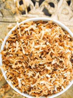 Air Fryer Toasted Coconut