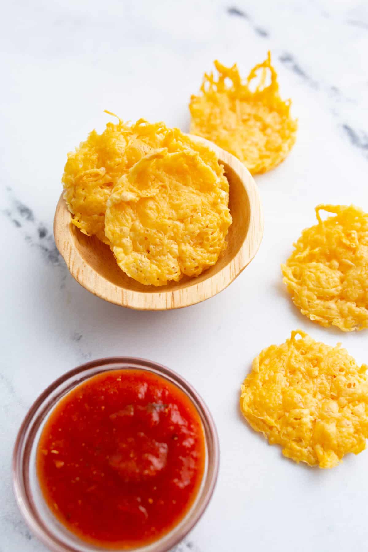 Air Fryer Parmesan Crisps
