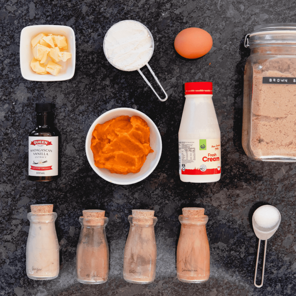 Ingredients Needed For Air Fryer Mini Pumpkin Pies