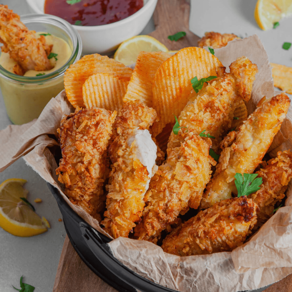 Air Fryer Potato Crusted Chicken