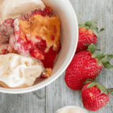 Air Fryer Strawberry Cobbler