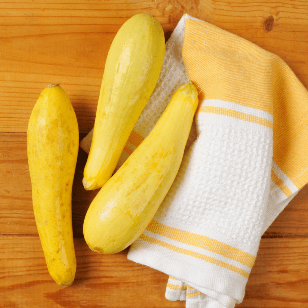 Summer squash on plate
