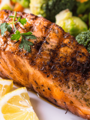 Air Fryer Cedar Plank Salmon --- If you have been looking for an easy for cooking salmon in your air fryer and wondering if you can use a cedar plank in the air fryer, you have come to the right place! Today, we will give you one of the best salmon recipes with a cedar plank!
