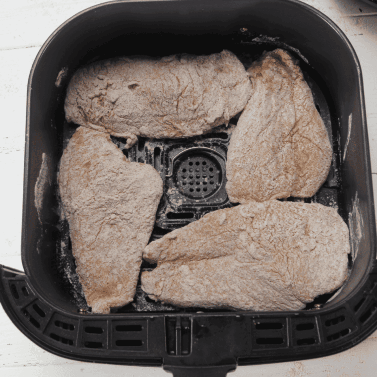 Place chicken into the air fryer basket.