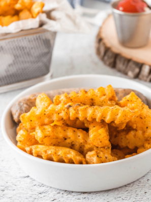 To cook Nathan's Frozen French Fries in an air fryer, simply preheat the air fryer to the recommended temperature (usually around 400°F), add the frozen fries to the basket in a single layer, and then cook for 12-15 minutes, shaking the basket every few minutes to ensure even cooking. Once the fries are crispy and golden brown, remove them from the air fryer, season them with salt if desired, and enjoy!