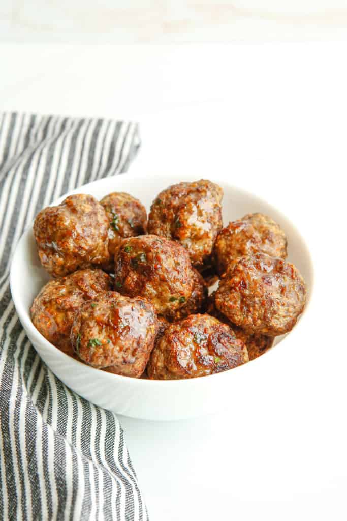 Air Fryer Bison Meatballs