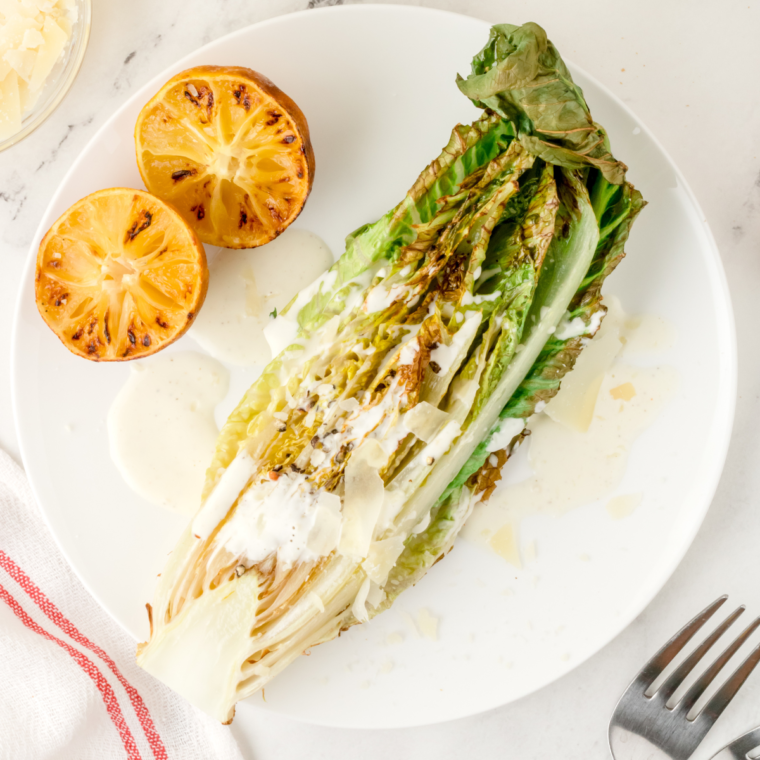 Air Fryer Grilled Caesar Salad