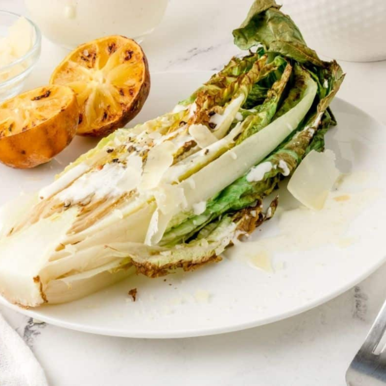 Air Fryer Grilled Caesar Salad