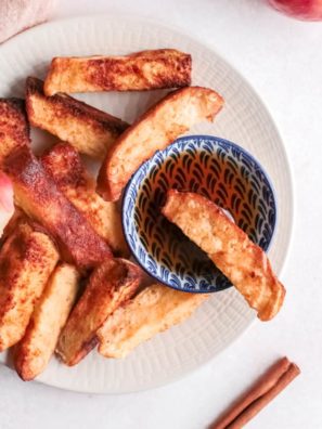 Air Fryer Apple French Toast Sticks
