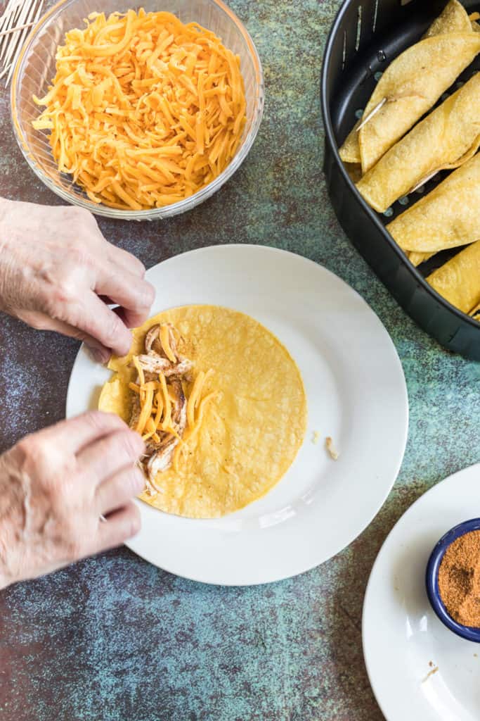 Air Fryer Chicken Taquitos