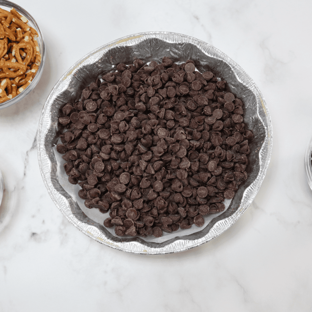 Candy in Pan for melting in the air fryer