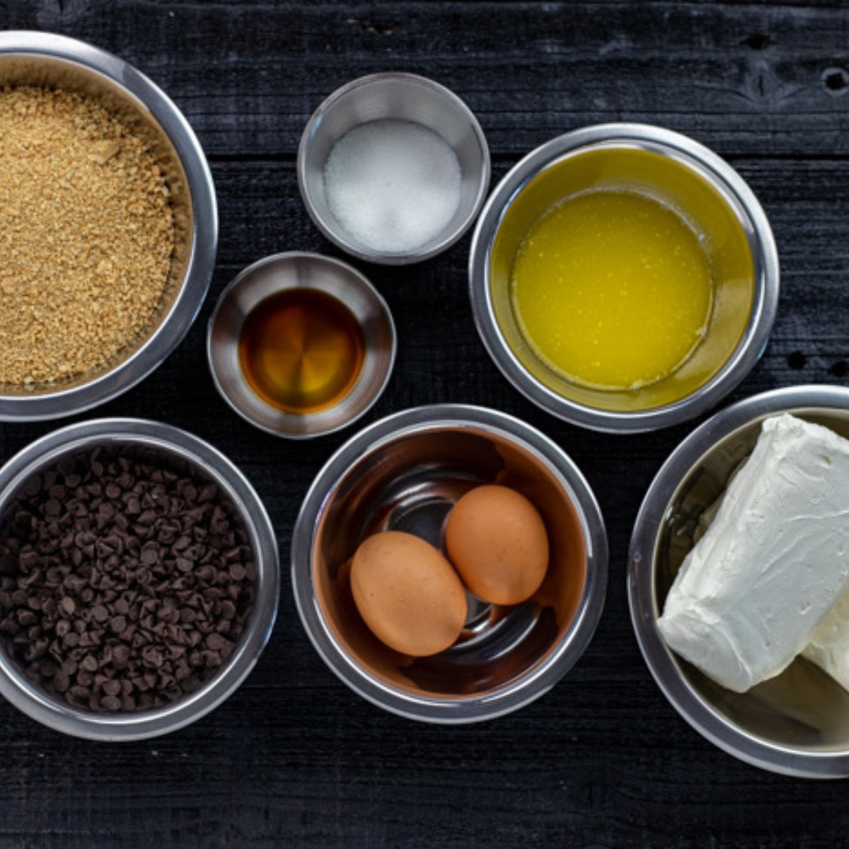 Ingredients Needed For Air Fryer Chocolate Cheesecake Cupcakes