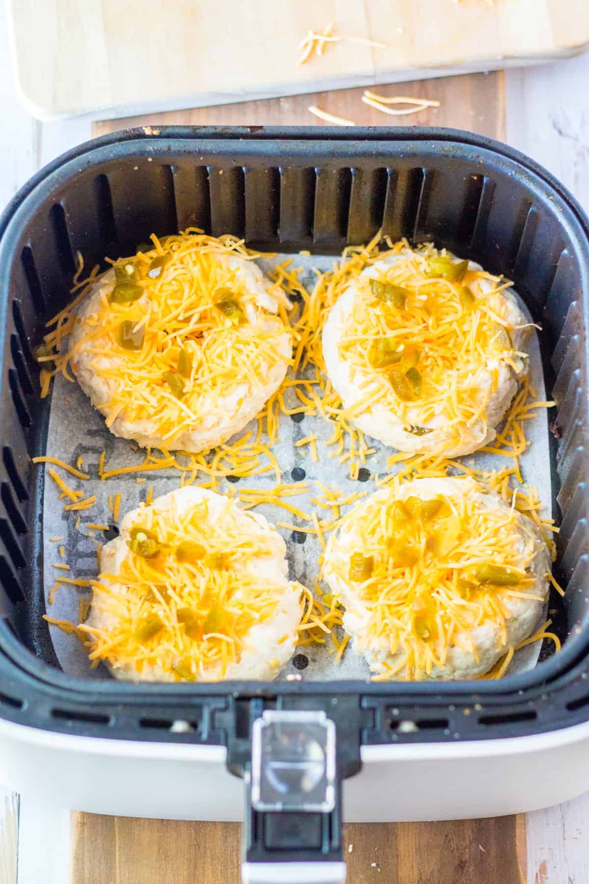 Air Fryer Keto Jalapeno Cheddar Bagels