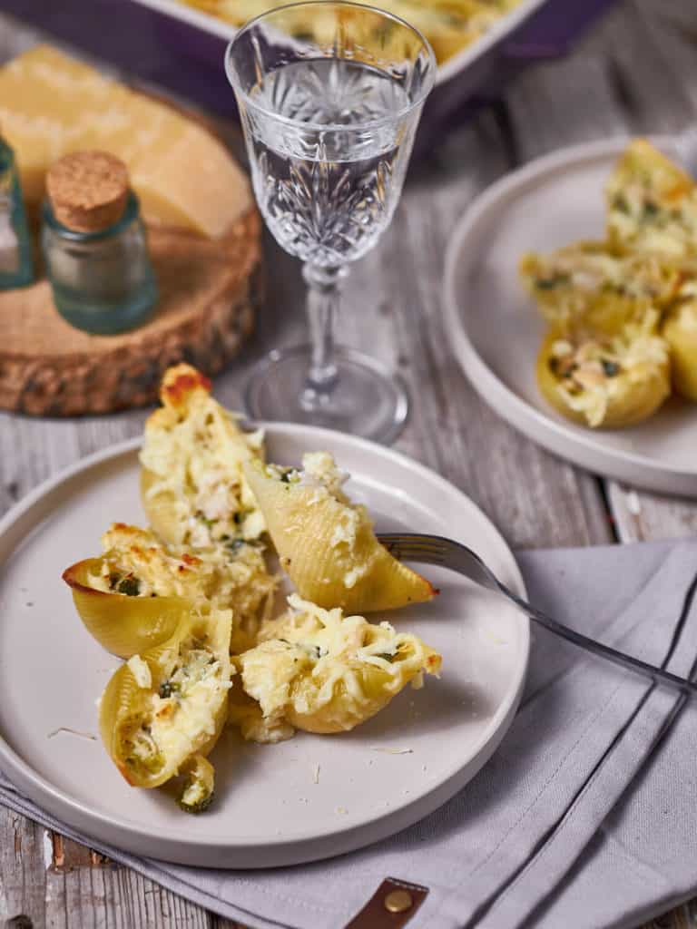 Air Fryer Chicken Alfredo Stuffed Shells